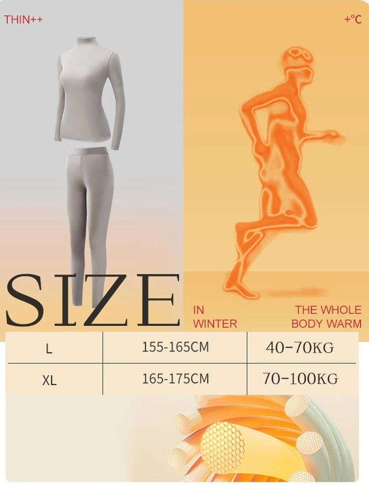 Women Autumn Winter Ultra-thin Close-fitting Base Layer Top Solid Color Elastic Long Sleeve Beauty Skin Clothes Warm Base Shirt