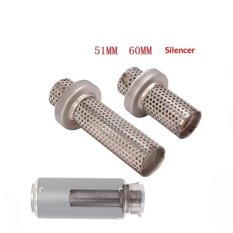 51mm 60mm Motorcycle DB Killer Universal Slip On Sound Eliminator Catalyst for Off-Road Motocross Riding
