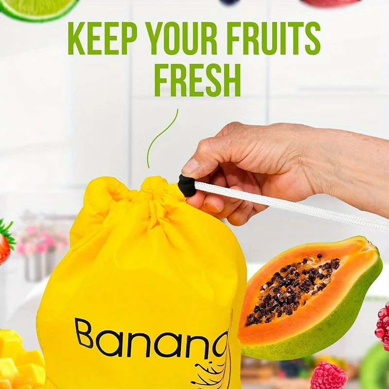 1 Stück Bananen-Aufbewahrungstasche, Gemüse-Konservierungstasche, verhindert Ausreißen, Bananenaufbewahrung, Frische, Tasche, leicht, praktisch – Detail 5