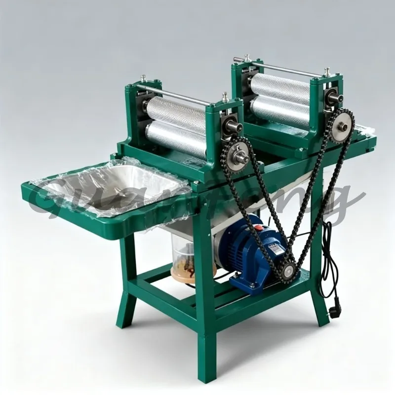 2200W Automatic Stainless Steel Beeswax Base Machine for Beeswax Combing, Rolling and Honeycomb Embossing Equipment
