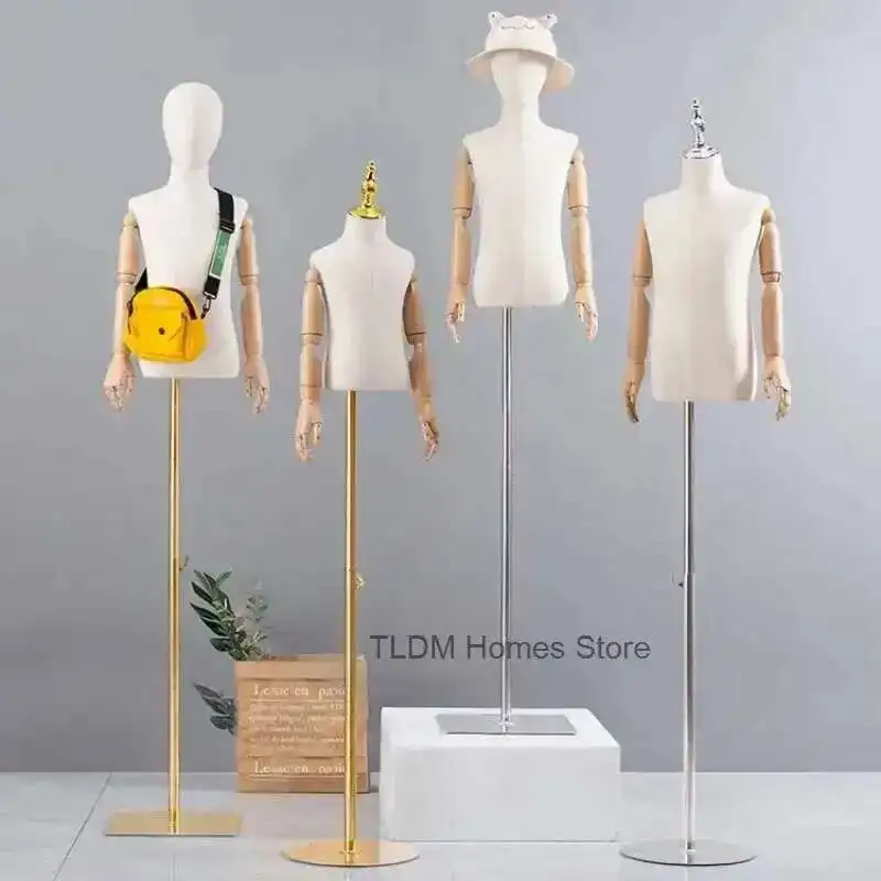 

Boy's and Girl's Mannequin Children Model Clothing Window Display Stand Mannequin Clothing Store Upper-Body Children Props h