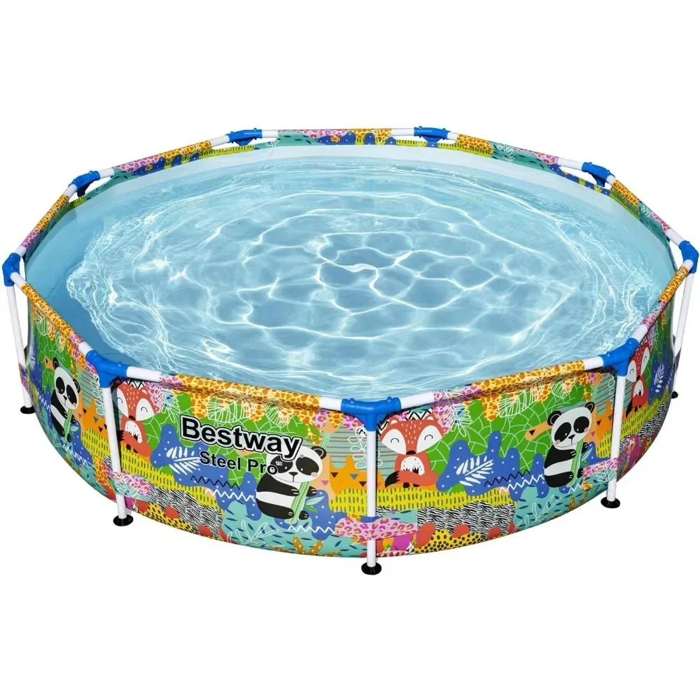 # Para piscina exterior redonda sobre el suelo de 9 pies x 26 pulgadas con capacidad de agua de 851 galones y