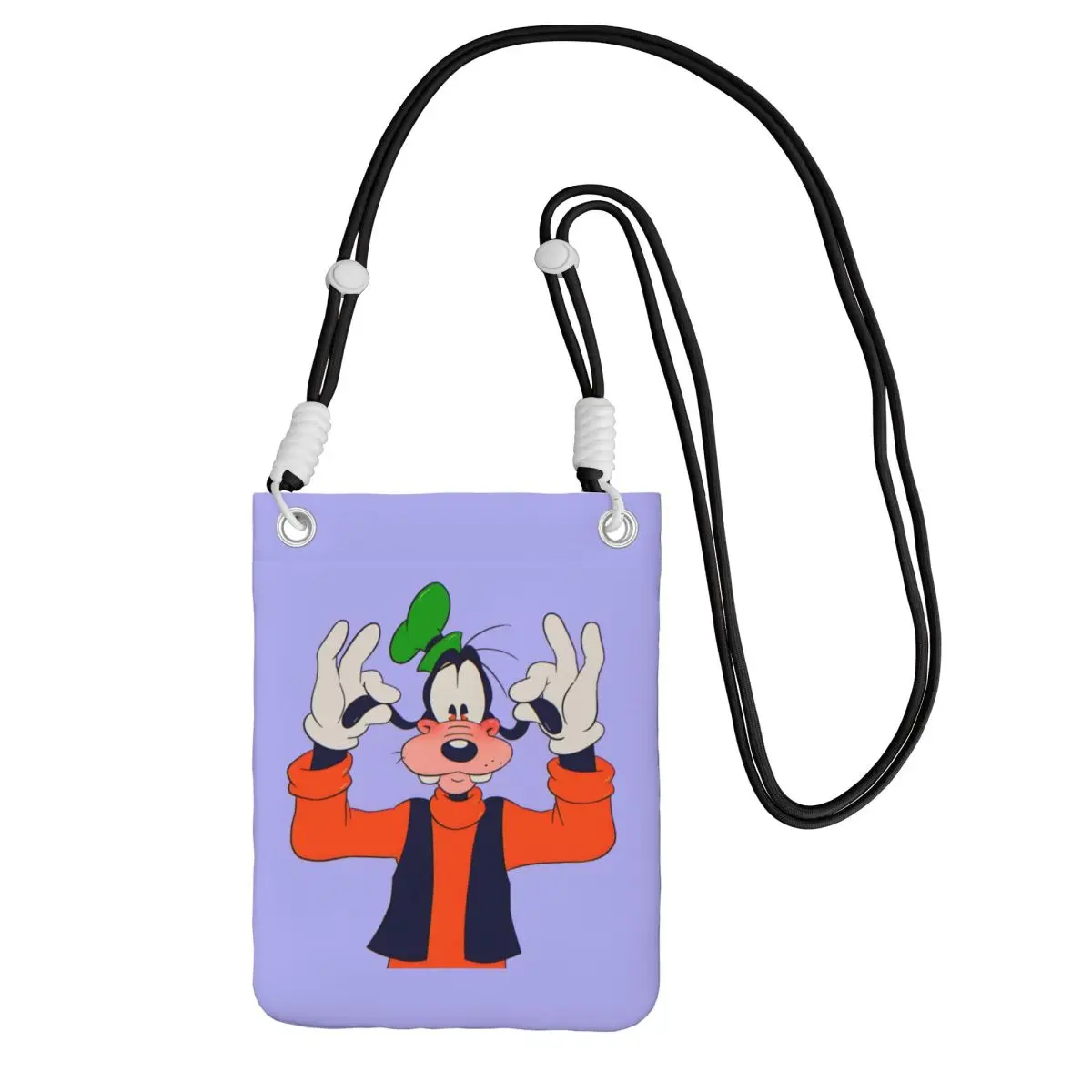 

Custom Cool Goofy Mobile Phone Bag Women Men Cartoons Shoulder Crossbody Bag Shopping Detachable Shoulder Strap
