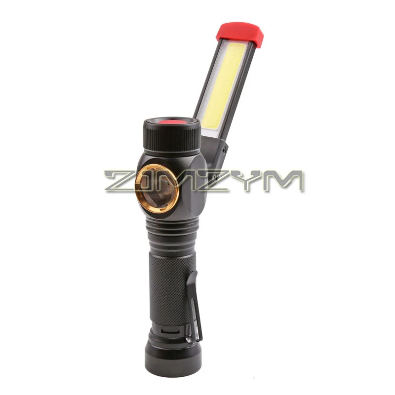 USB Charging COB Folding Work Light Outdoor Multi-functional Emergency Flashlight Service Auto Repair Light with Magnet