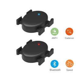 RPM Cycling Speed and Cadence Sensor, Wireless Speed Monitor for Spin Bike, IP67 Waterproof, Bluetooth 5.0, ANT +, 2Pcs