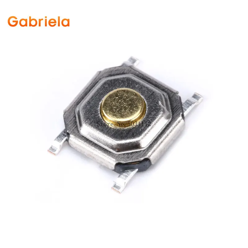 촉각 전술 푸시 버튼 마이크로 스위치, 순간 스위치, SMD 4*4*1.5mm, 4*4*1.5mm, 100 PC/Lot