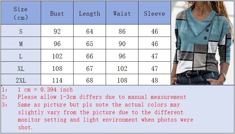 Mode Geometrie Druck T-Shirt Frauen Casual Herbst Taste Langarm Tops Chic Kreis Dekoration Tees 3XL – Detail 4
