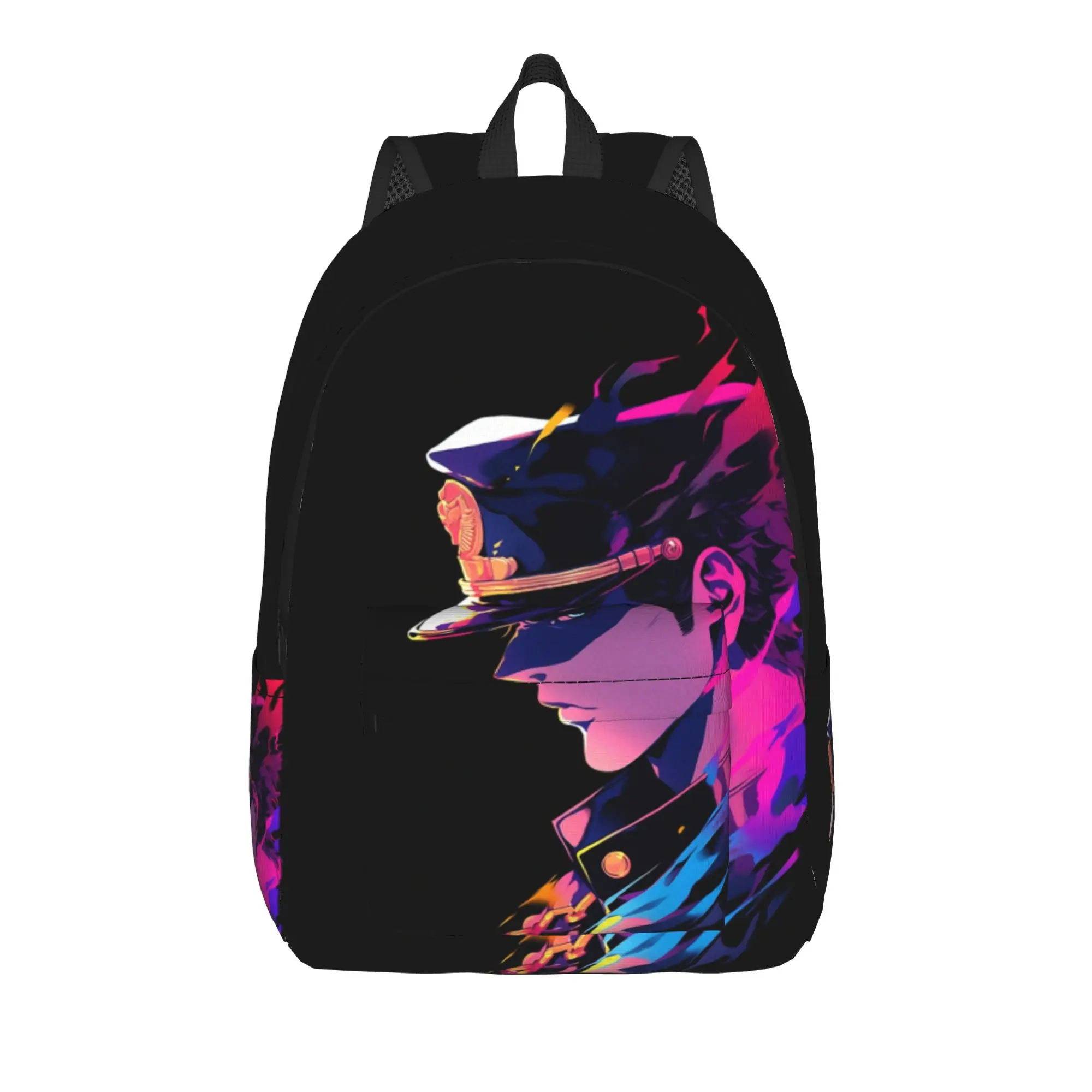 Temporada de regreso a clases Jotaro Kujo (3) Mochila JoJo's Bizarre Adventure Mochila con correa ajustable para hombre y mujer