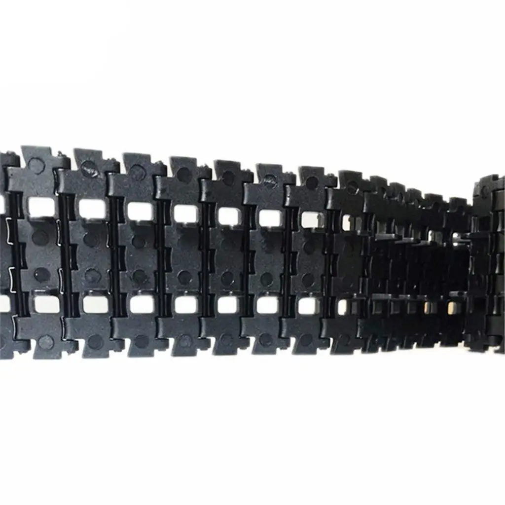 Tank Crawler Chain Conveyor Belt Black Plastic Track Toy Parts for 1/35 Model Tank DIY Robot Chassis