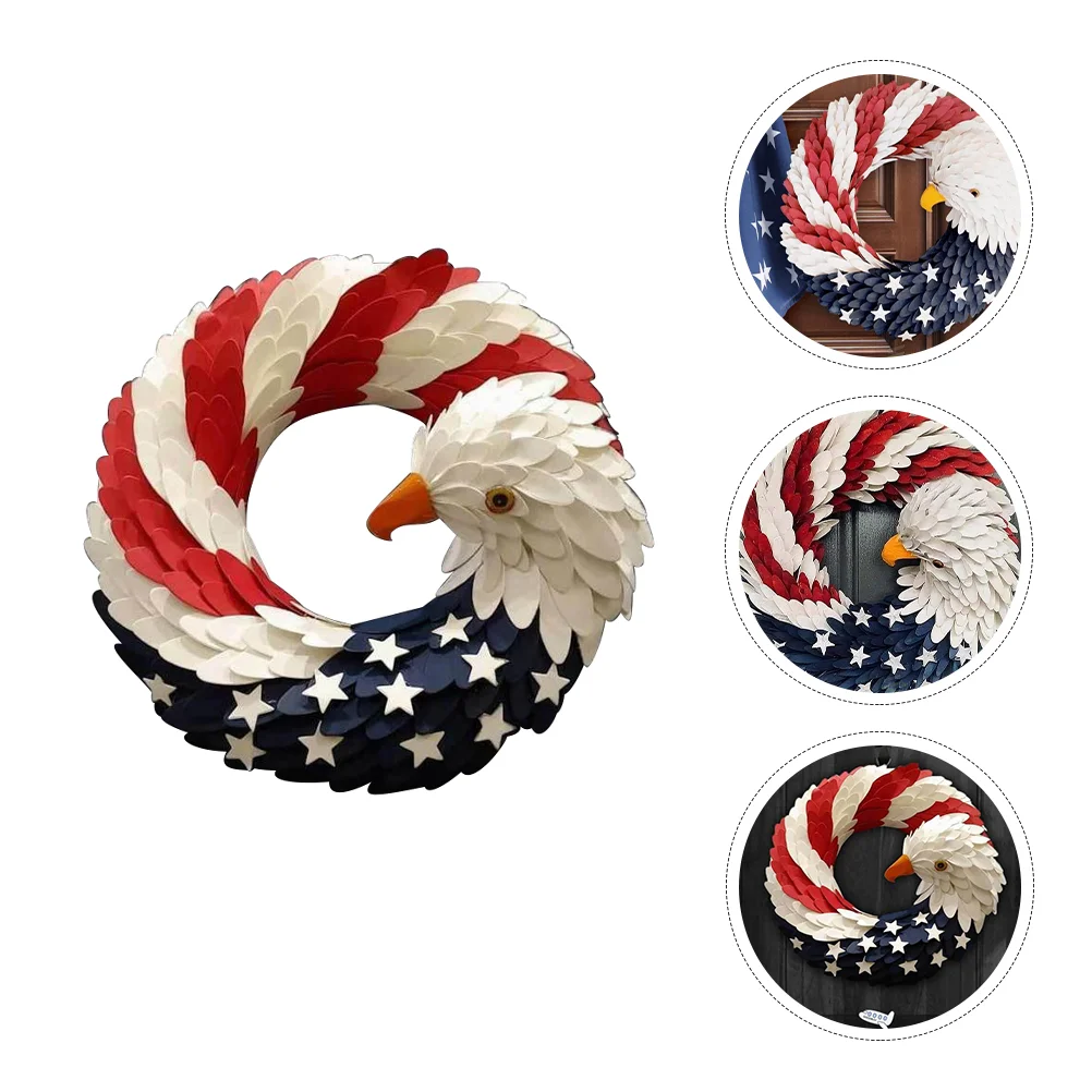 

Festive Decor Wreath Party Decoration Eagle Pendant for American Flag House Front Door