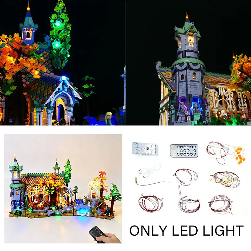 LED Light Kit For LEGO The Lord of The Rings: Rivendell 10316 Lamp Toy Gift (Not Include Building Blocks Bricks Kits Sets Model)