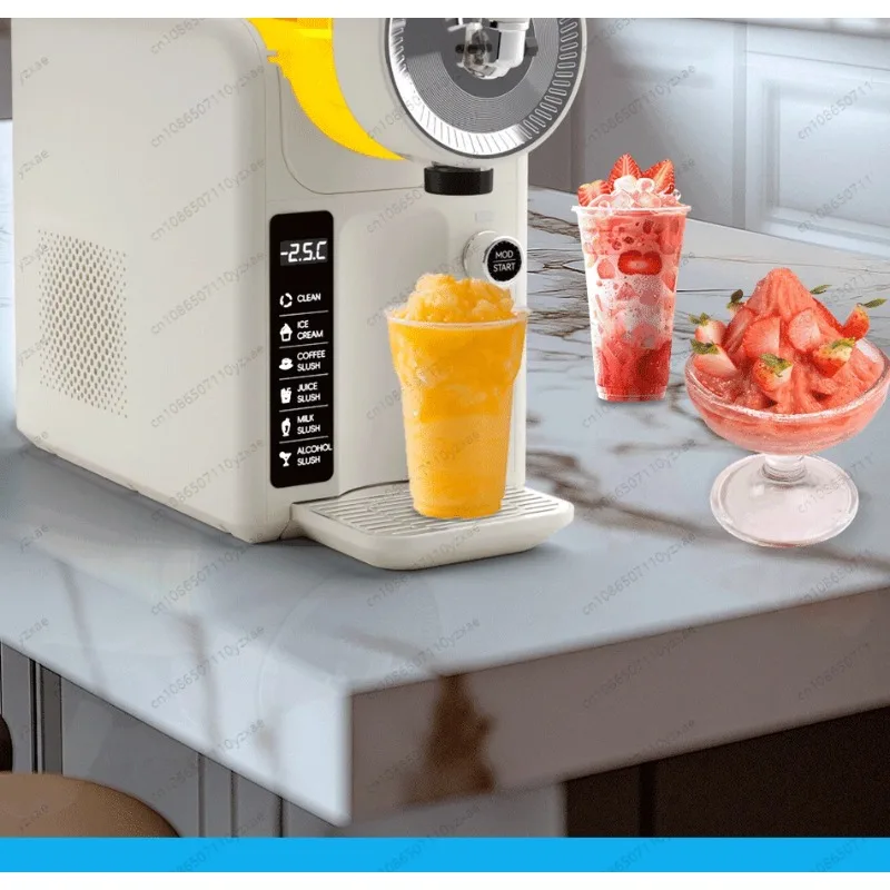 Automatic Ice Cream Maker, 1-Touch Multifunction for Frozen Drink Slush Smoothie, 110V for USA