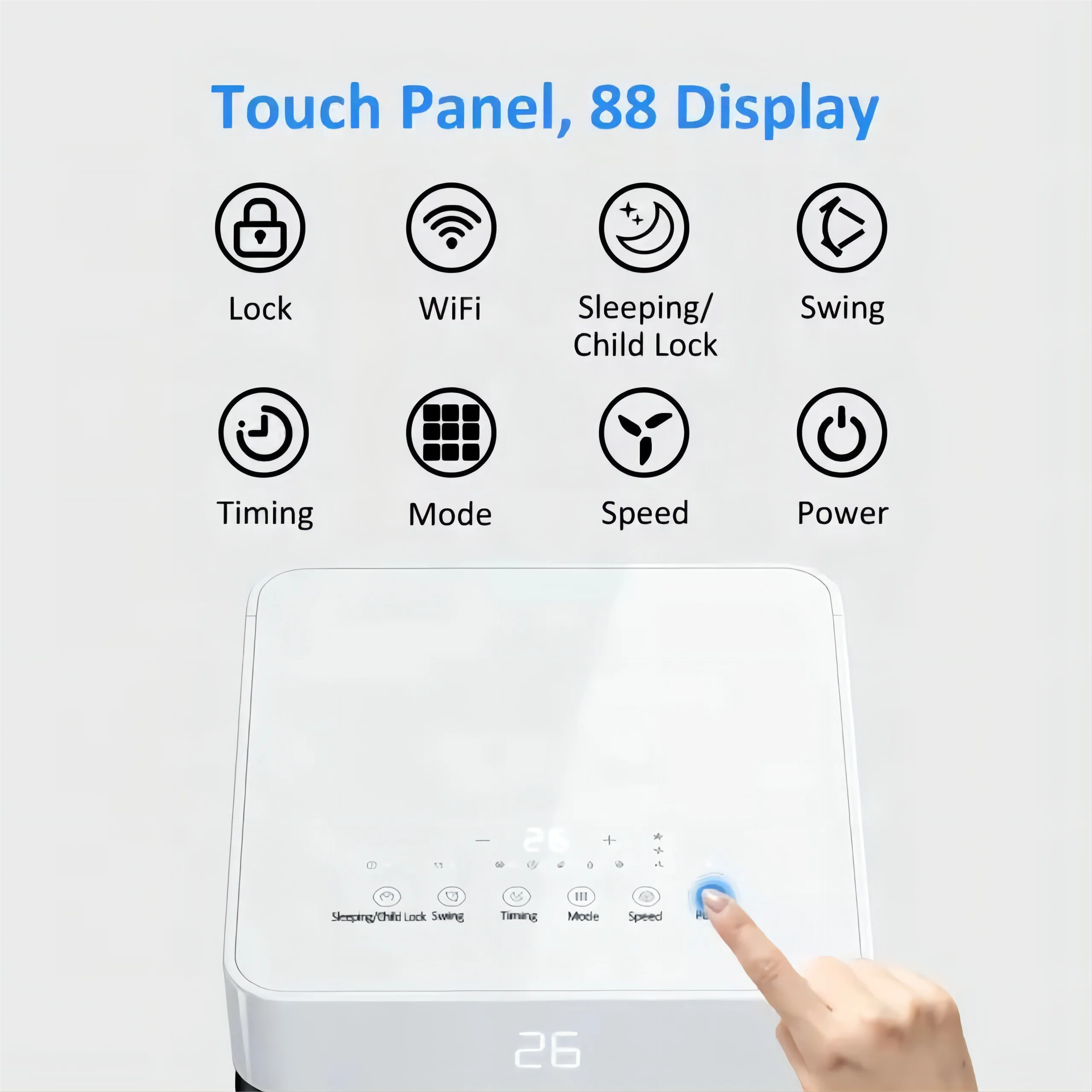 9000BTU الذكية واي فاي المنزل الدائمة مكيف الهواء المحمول برودة وسخان المصنع تكييف الهواء المباشر