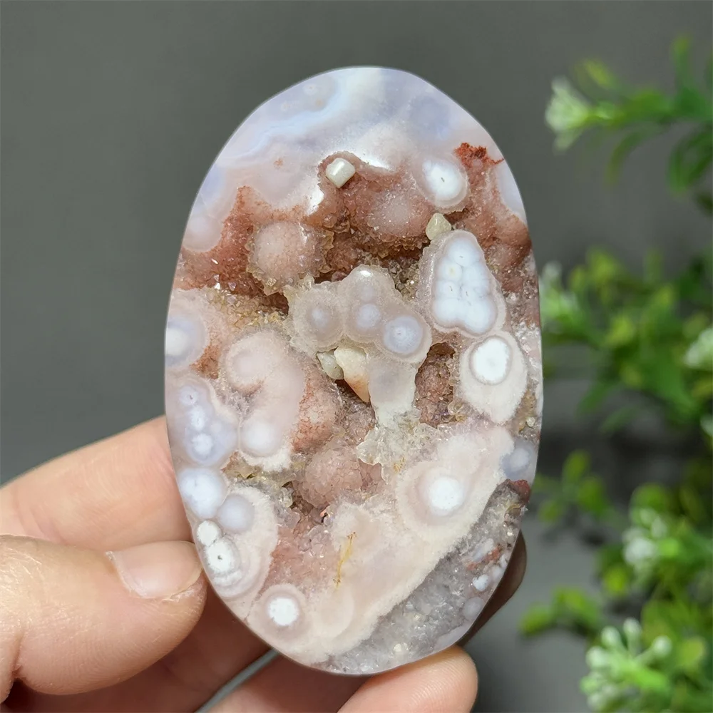 Quartz minéral naturel, améthyste rose, agate florale, palmier, énergie de guérison Reiki, sorcellerie, méditation, décoration de la maison, cadeau porte-bonheur