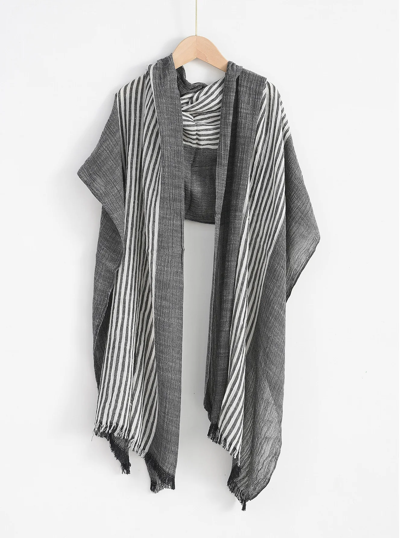 Mode Männer Schal Baumwolle Leinen Gestreiften Schals Herbst Winter Warme Halstuch Pashmina Casual Männlichen Zubehör Bufandas Schals – Detail 9