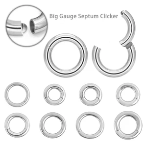 Aço Cirúrgico Septo Clicker, Segmento Anel de Arrelha, Nariz Anel, Sobrancelha, Lábio, aro, Cartilagem Orelha, Tragus Helix, Ear Lobe Piercing Jóias, 1Pc 8 principais vendas aneis aço cirurgico - №6