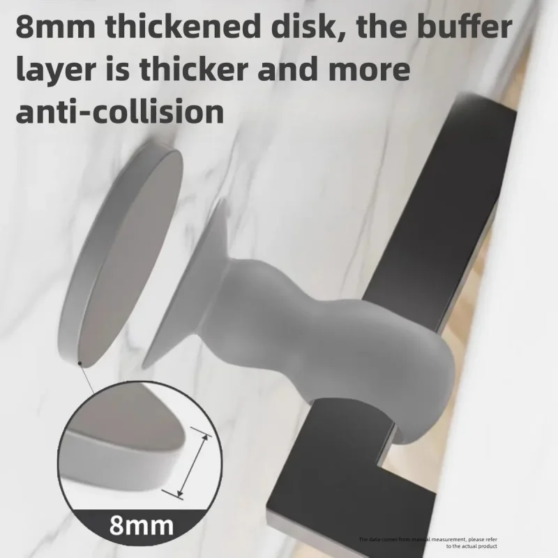Magnetic Silicone Anti-Collision Door Holder, Mute Punch-Free Door Stopper for Household Hotel Security