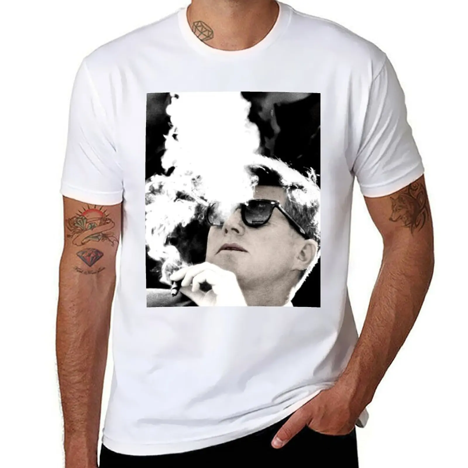 

John F Kennedy -  Doc Braham; All Rights Reserved T-Shirt t shirts for man graphic vintage anime t shirts for man T-Shirt