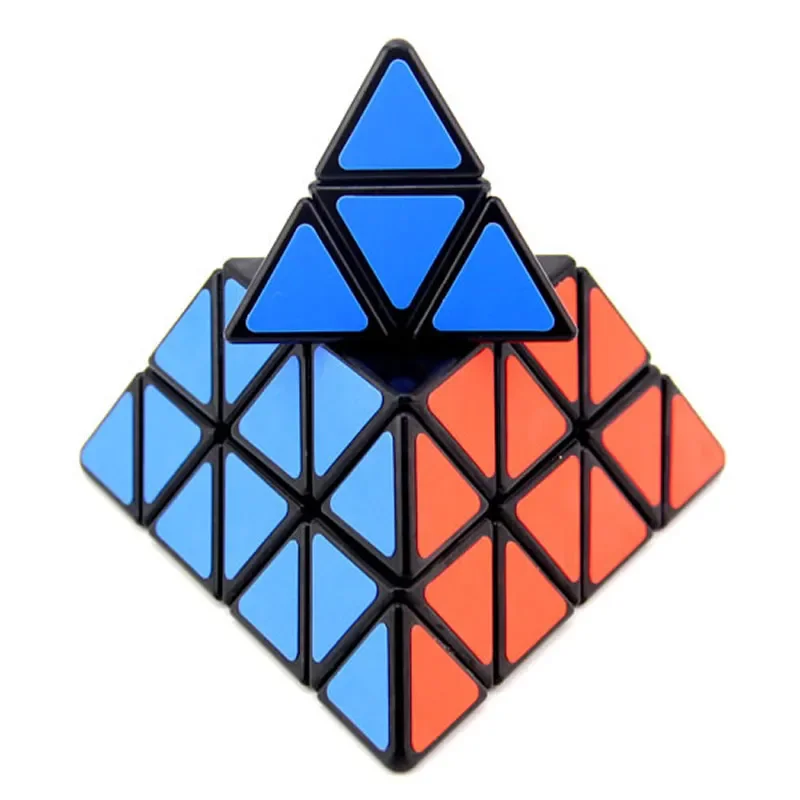 Sengso 4x4 pirâmide cubo mágico shengshou 4x4x4 pyraminxeds neo velocidade twisty quebra-cabeça cérebro teasers antiestresse brinquedos educativos