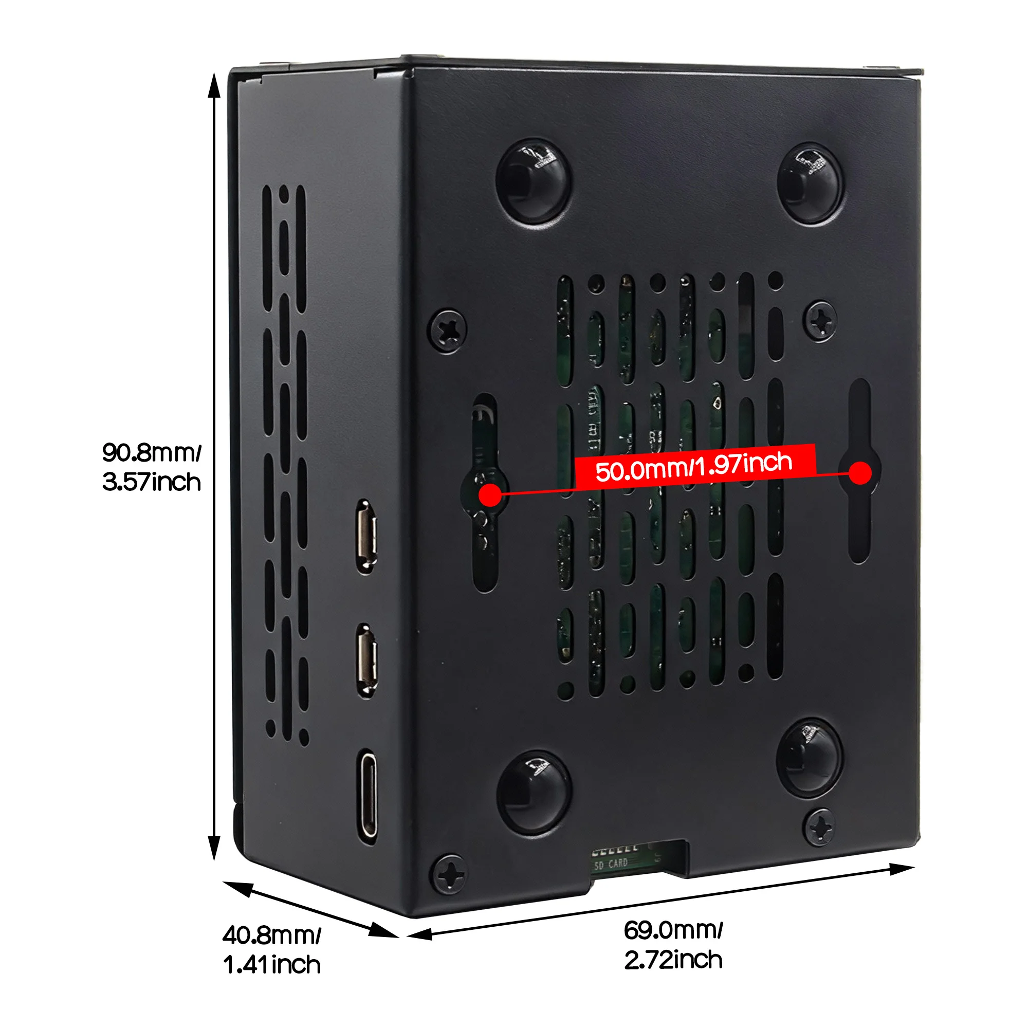 Geekworm X1001 PCIe to NVMe シールド、P579 メタルケース付き