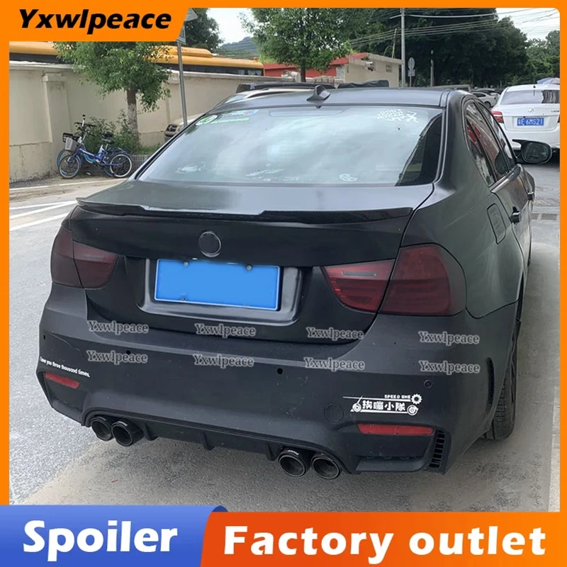 

For BMW 3 Series 320i 320d E90 2005--2011 High Quality ABS Plastic M4 Style Rear Trunk Spoiler Trunk Cover Wing Car Accessories