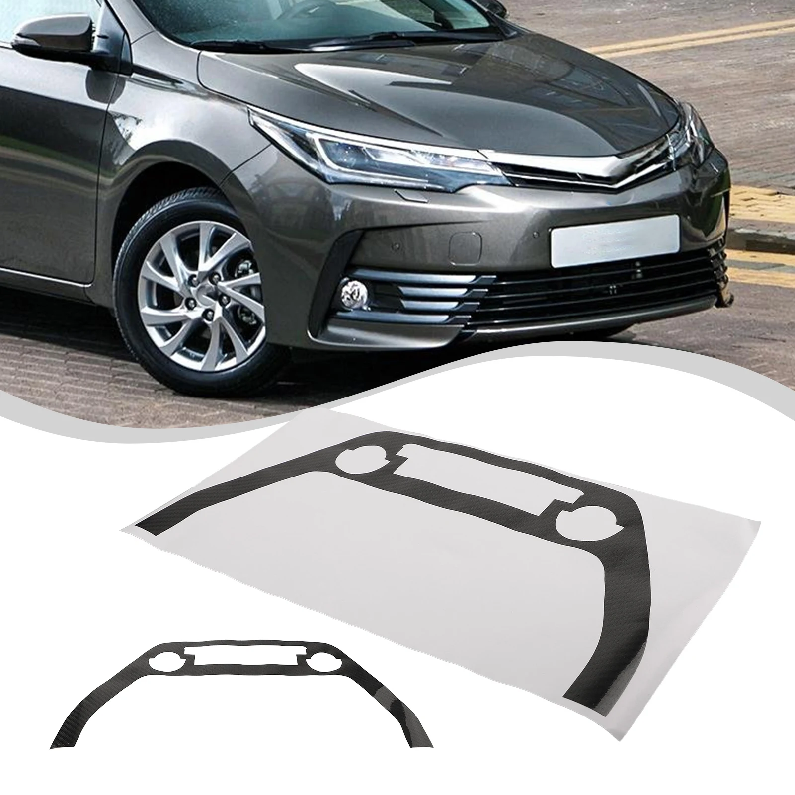 Enhance Your Car\'s Appearance with Carbon Fiber Console AC Button Cover Trim Sticker For Toyota For Corolla 2019 2022