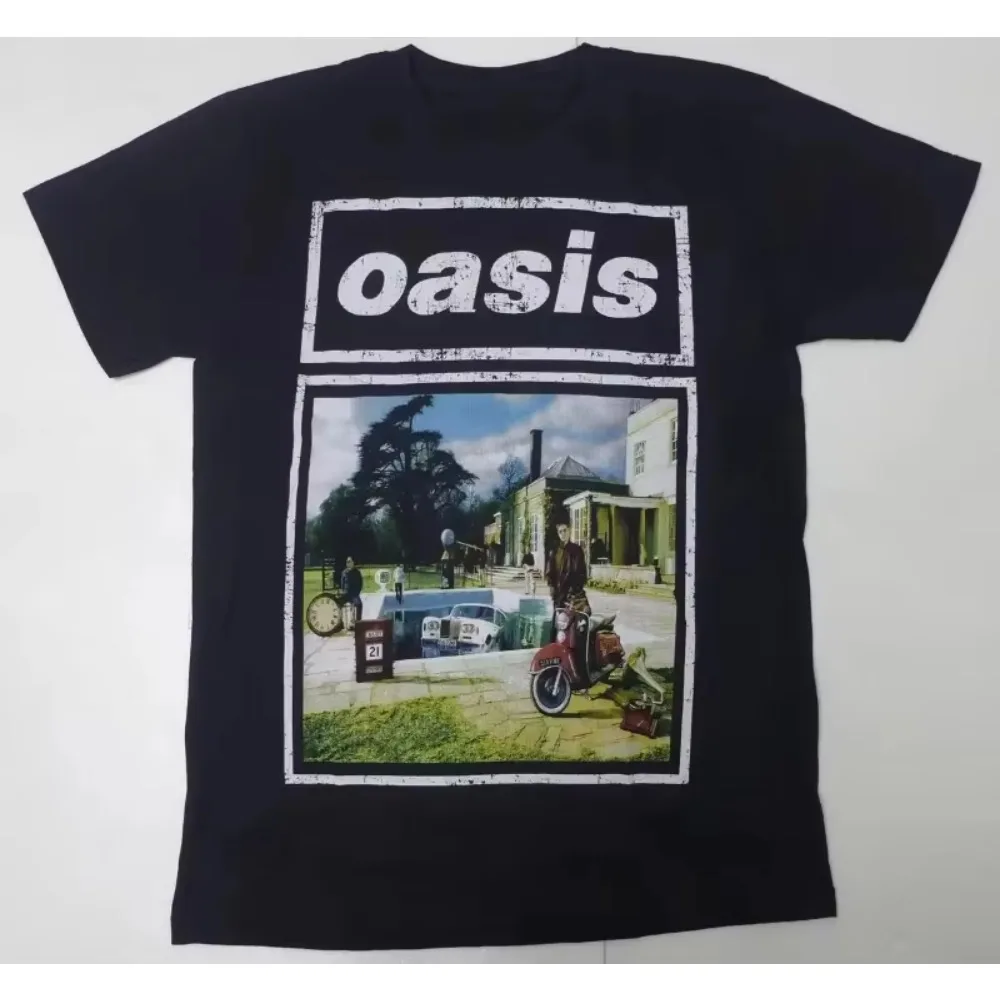 2025 Summer Hot Sale Fashion Short Sleeve Oasis Tour Surrounding Limited Men and Women Print T-shirt Fashion Cotton T-shirt Top