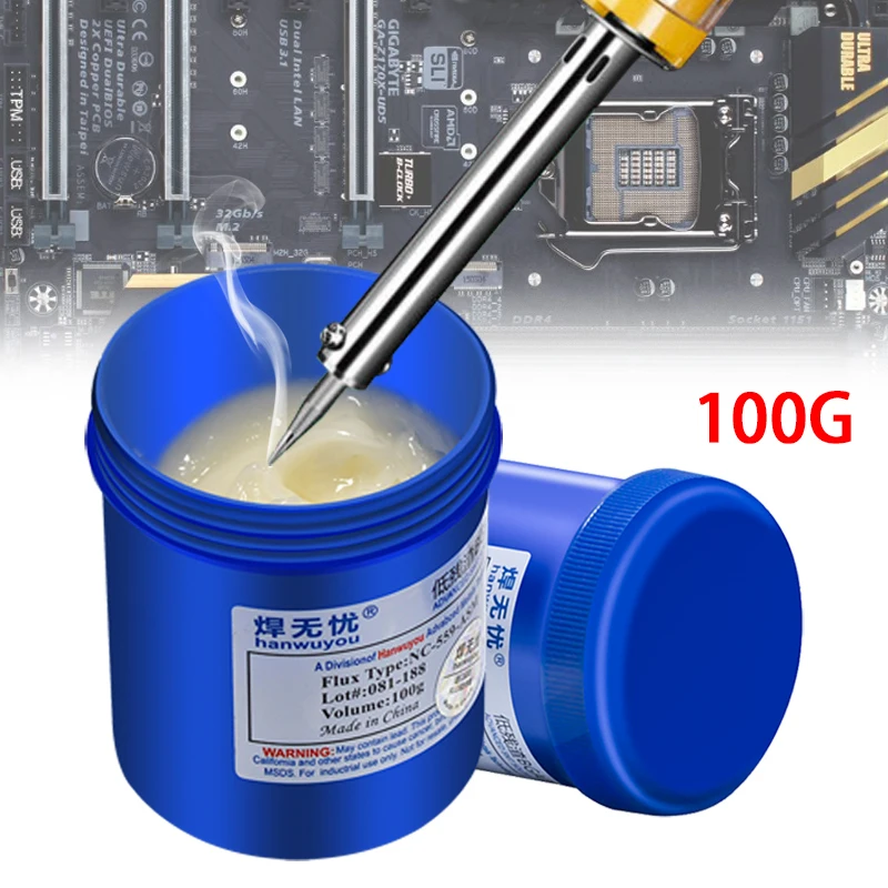 1Pcs NC-559-ASM 100g Solder paste BGA SMT no-clean solder paste For SMT BGA Reballing Soldering Welding DIY Repair Tool