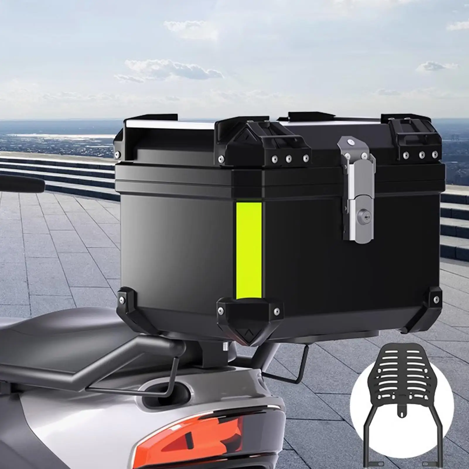Pack Luggage Rack Adjustable Multipurpose Tour Pack Rack Wear Resistant Trunk Rack Motorcycle Accessories Tour