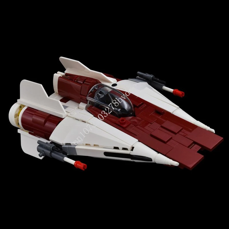 460PCS RZ-1 A-wing interceptor Space War Weapon MOC SpaceShip Battle Model Building Block Architecture DIY  Model Toy Gift