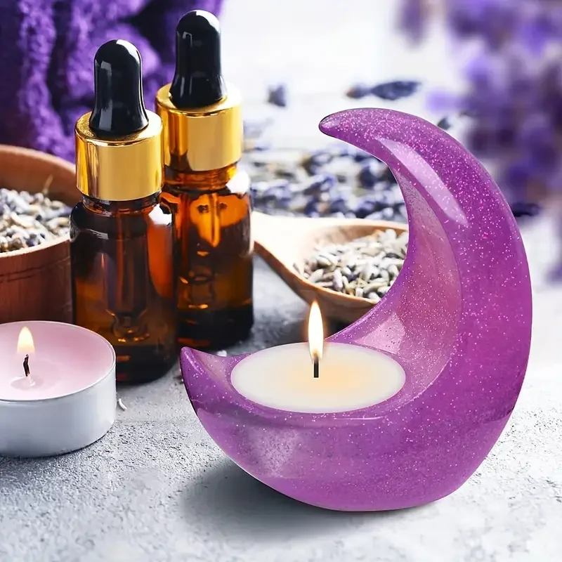 

Формы для подсвечников в форме луны, силиконовые формы для 3D-свечей, формы для луны из смолы, формы для эпоксидной смолы, форма для смолы для Рамадана и луны