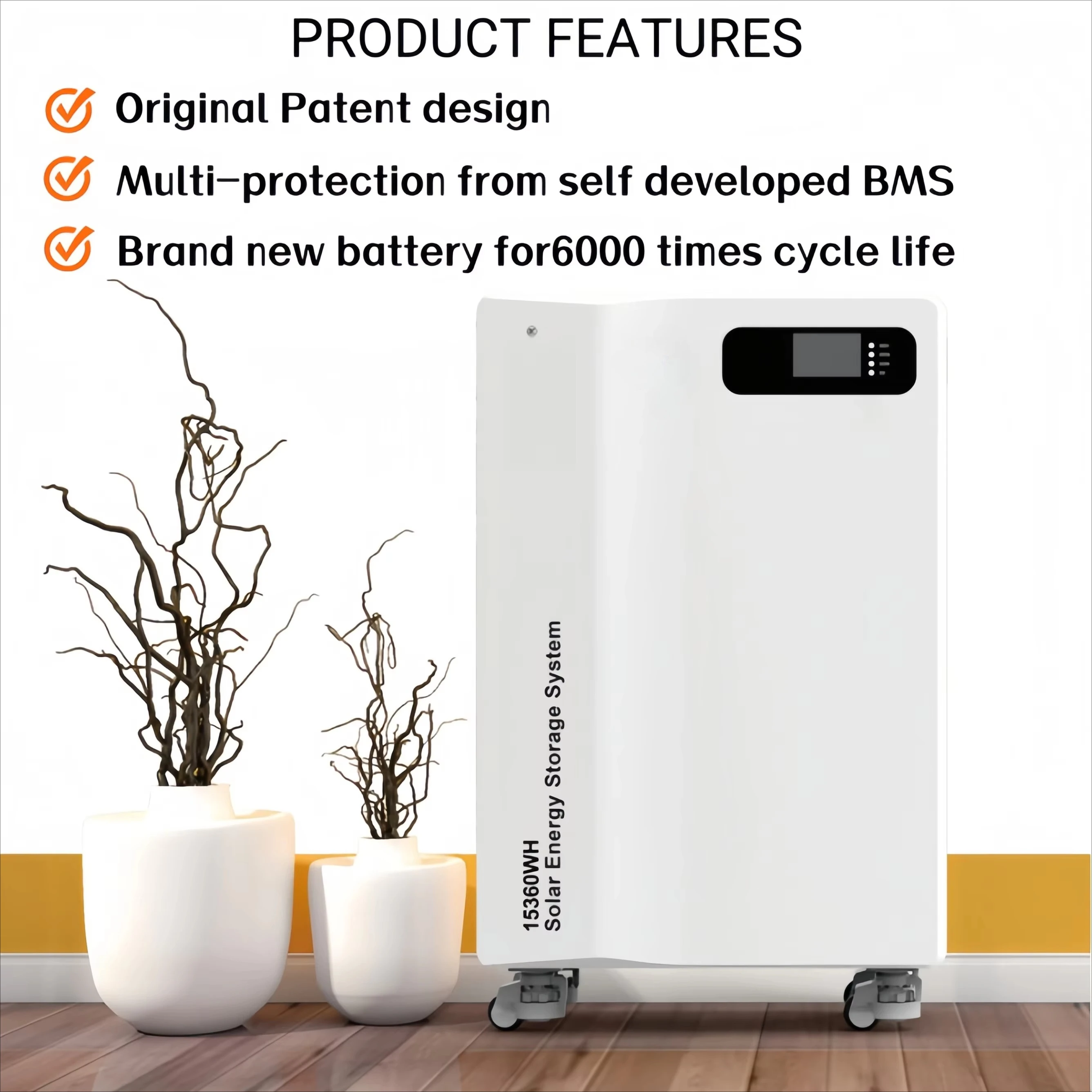 مجموعة نظام عاكس الطاقة الشمسية الهجين 6.2KW على الخروج الشبكة لوحة طاقة شمسية أحادية البلورية بطارية ليثيوم أيون MPPT للاستخدام المنزلي