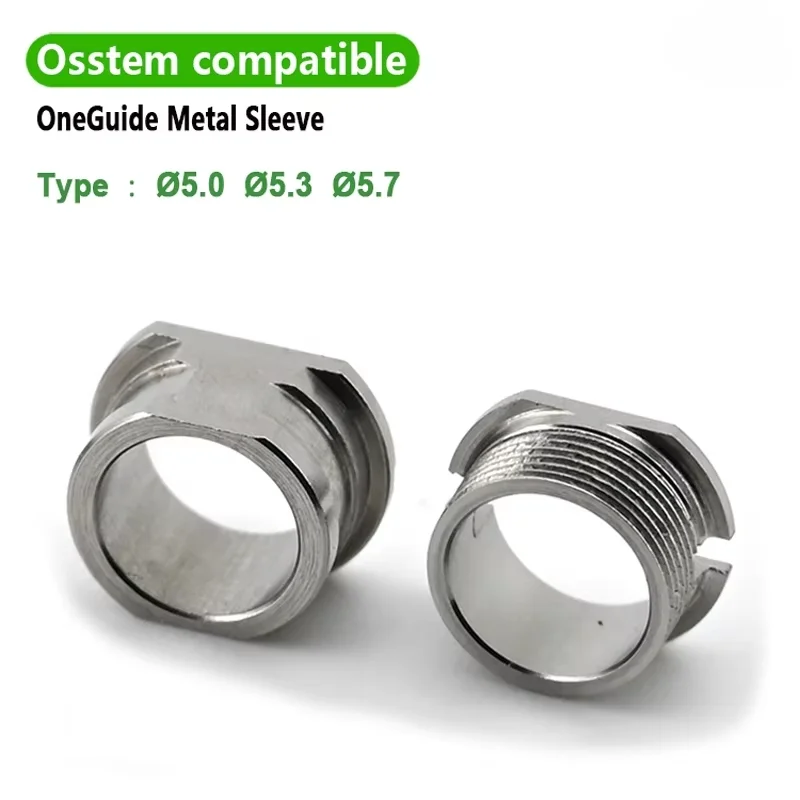Dental Parts For Osstem TS One Guide Dental Metal Sleeve Titanium Grade 5 Surgical Guide Sleeve for TS System