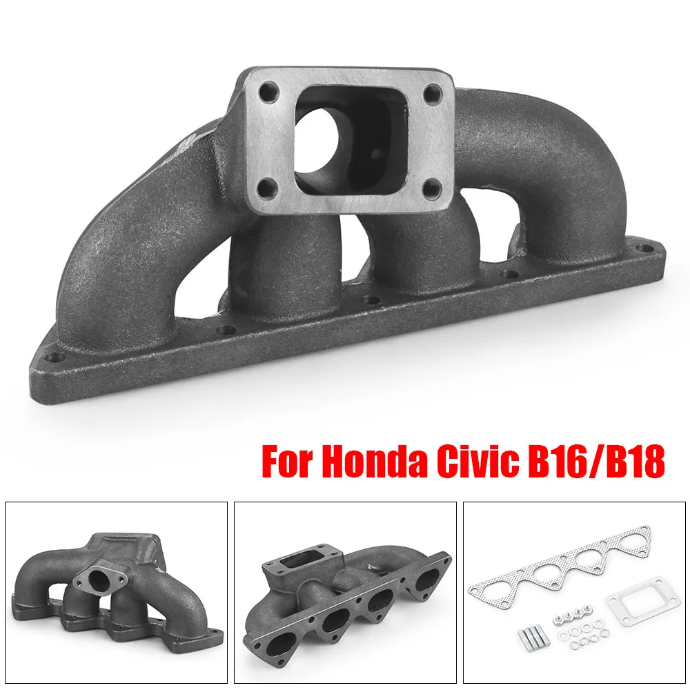 

Чугунный коллектор турбоколлектора для Honda Civic 1988-2000 B16 B18 B20 — универсальная головка для исполнения