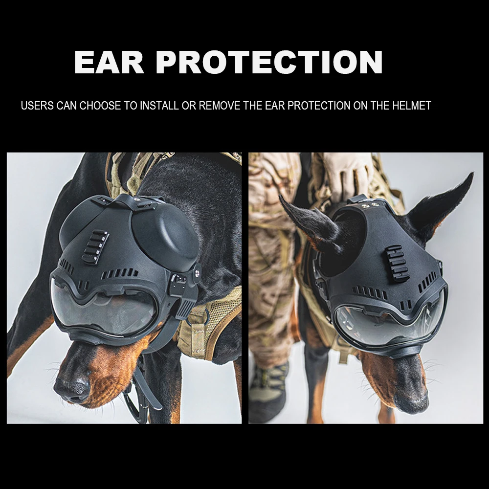 หมวกนิรภัยสุนัขแบบยุทธวิธี K9 - Hunting Dog Outdoor บทวิจารณ์และราคา