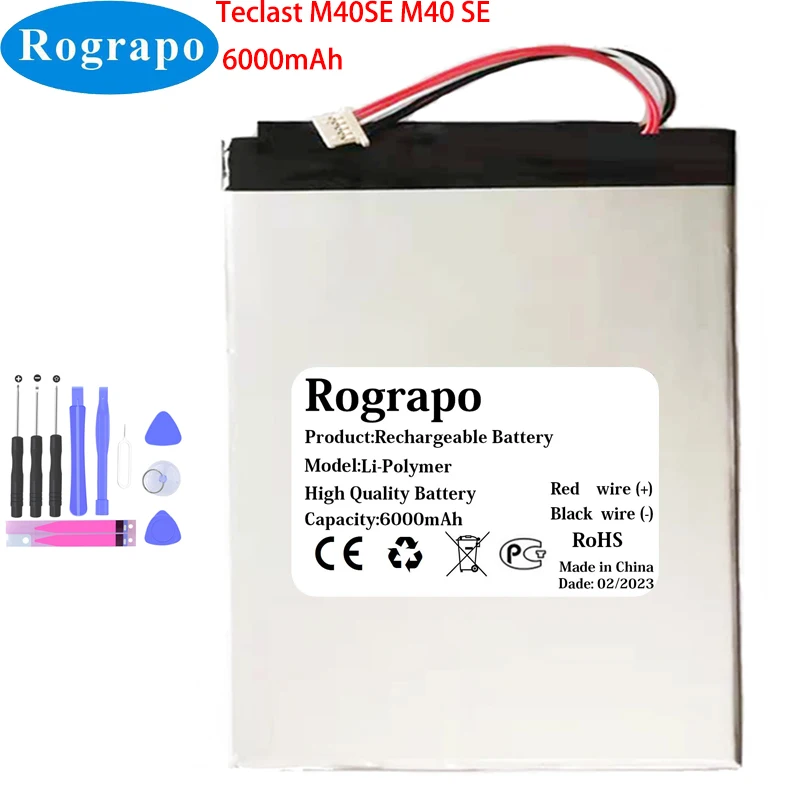 

New 3.8V 6000mAh Tablet PC Battery For Teclast M40SE M40 SE Accumulator with 5-Wire Plug