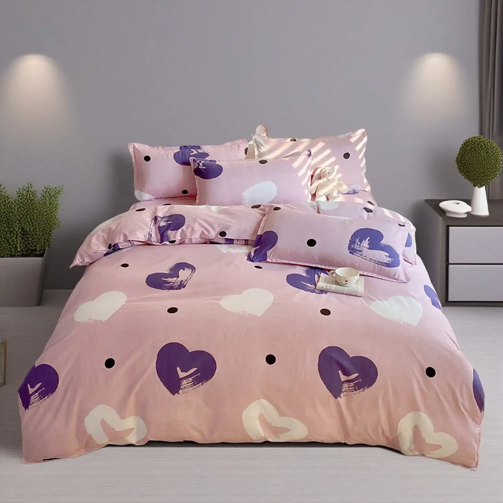 

Комплект постельного белья из 4 предметов: сатиновые простыни класса люкс с эластичными угловыми ремнями, размер Queen, 4 шт.