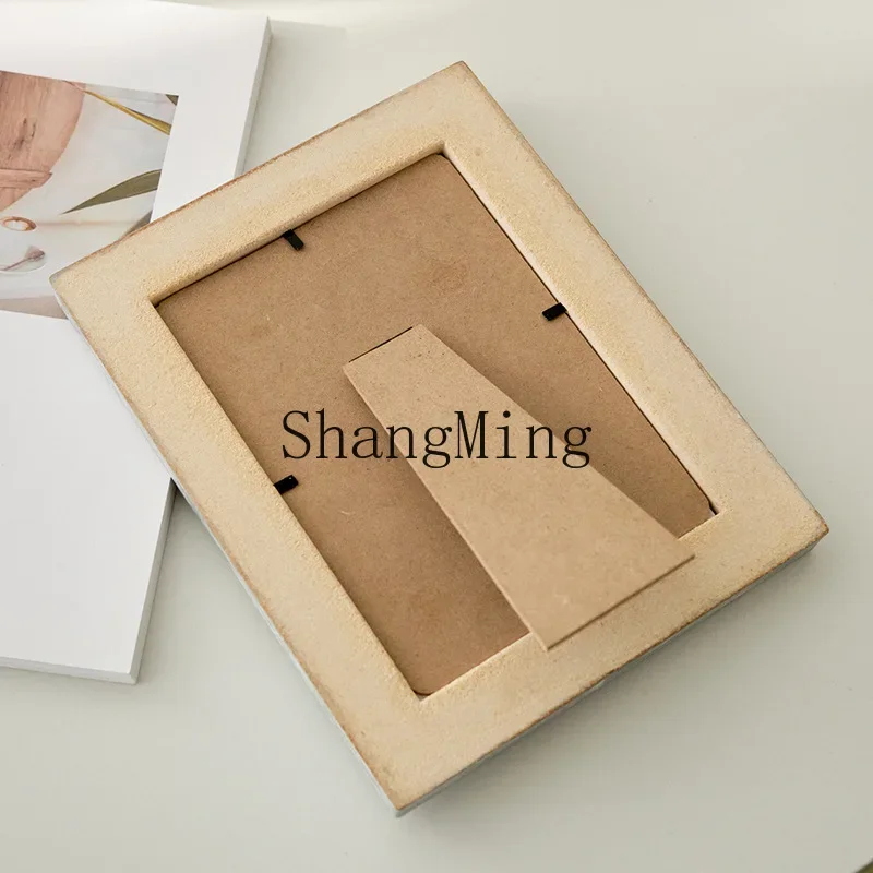 

CL retro nostalgic photo frame table wholesale 7 inch wooden American wall hanging oil painting frame photo frame