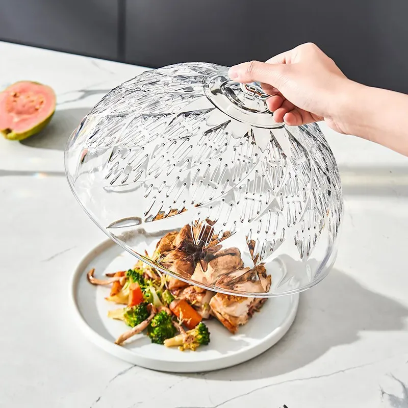 

Бытовая крышка для овощей с защитой от насекомых, дышащая пылезащитная крышка, крышка для остатков еды, крышка для овощного торта, защищенная от мух крышка ZI257