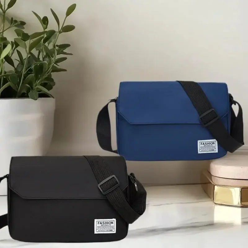 

Мужская уличная модная сумка-оксфорд на плечо, однотонные повседневные сумки через плечо 2025г