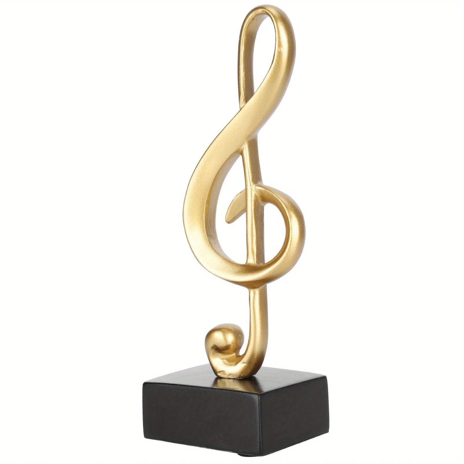 

Home decoration resin triple music symbol sculpture, elegant decoration, suitable for family living room library, art symbol jew