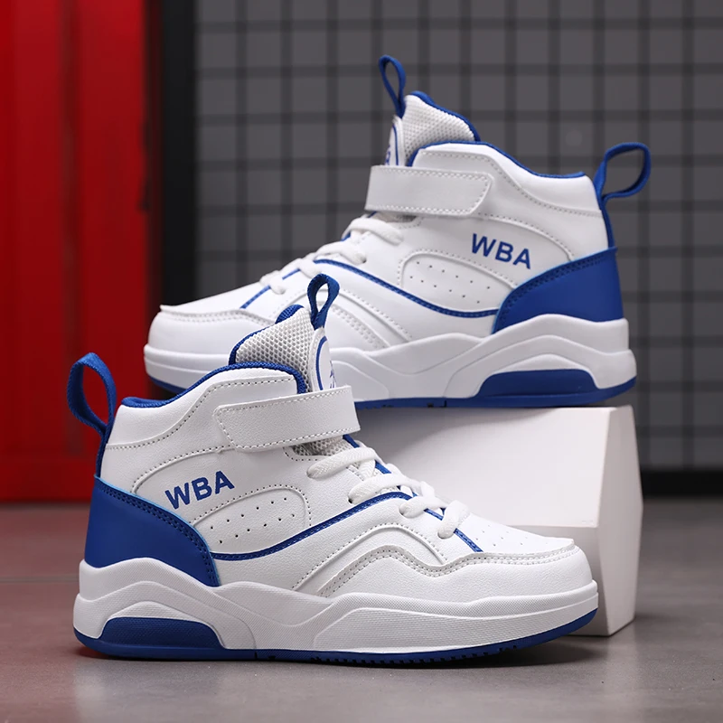 

A pair of children's four-season leather high-top platform shoes, wear-resistant casual shoes, sizes 31-41，TL-1699