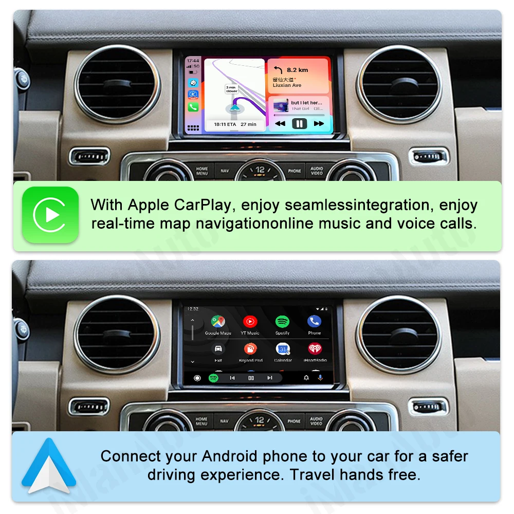 Wireless Carplay Android Auto Module for Range Rover / Land Rover Discovery 4 2009-2012 Denso Multimedia Navigation Plug&Play - view 3