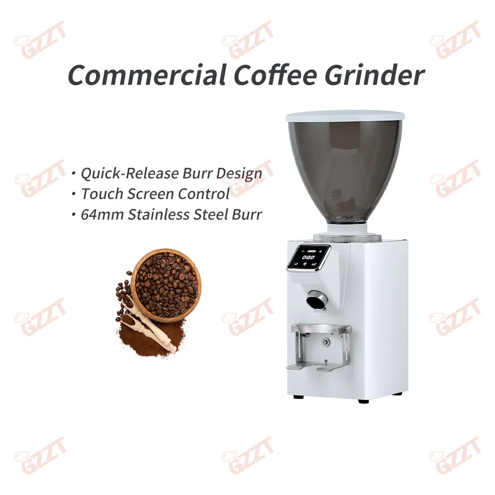 1. One‑key Powder Extraction Espresso Coffee Bean Grinder 64MM Stainless Steel Burr Quick‑Release Burr Design for Barista