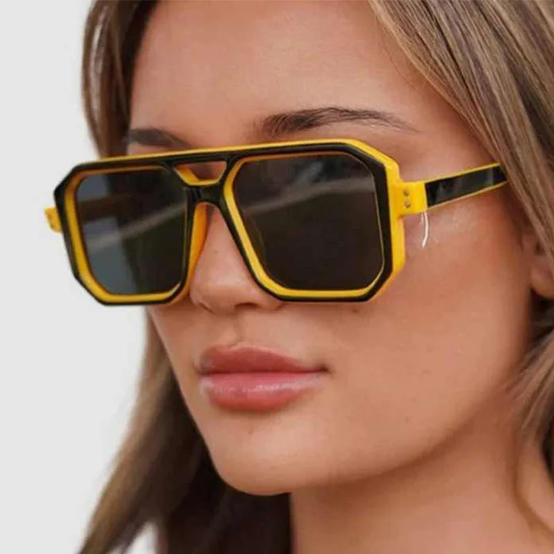New Vintage Square Sunglasses Women Men Brand Rectangle Sun Glasses Female Oval Eyewear Sunglasses for Male Female Eyeglasses