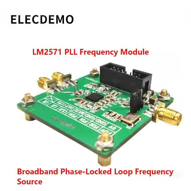LMX2571 PLL Frequency Synthesizer RF Signal Generator Module, FM Modulator, Low Phase Noise, Low Power Consumption DIY Dev Board