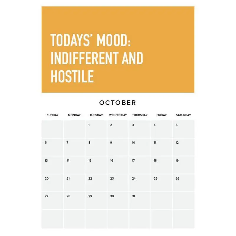 Wall Calendar with Spacious Writing Space, Adulting Is Hard, Funny Planner, Work Area, 2025