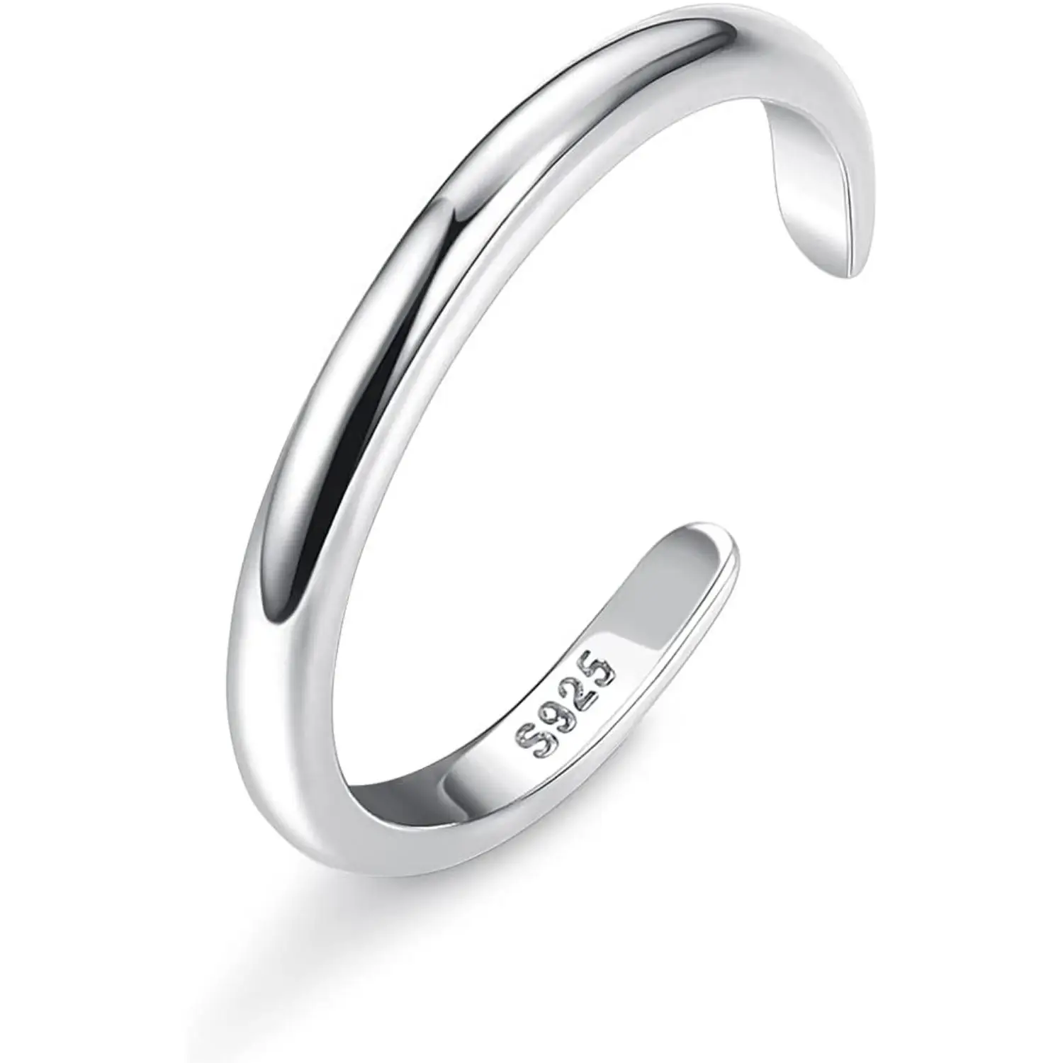 Women's 925 Sterling Silver Vintage Adjustable Toe Ring