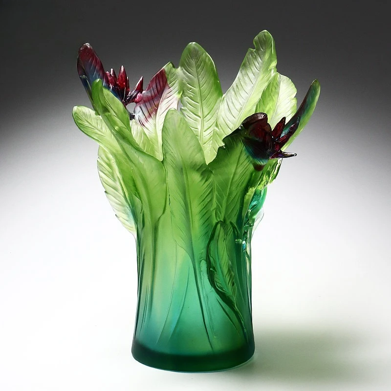 Traditional glazed vases, crystal crafts,ornaments,living room flower arrangements,floral decorations, creative handmade designs