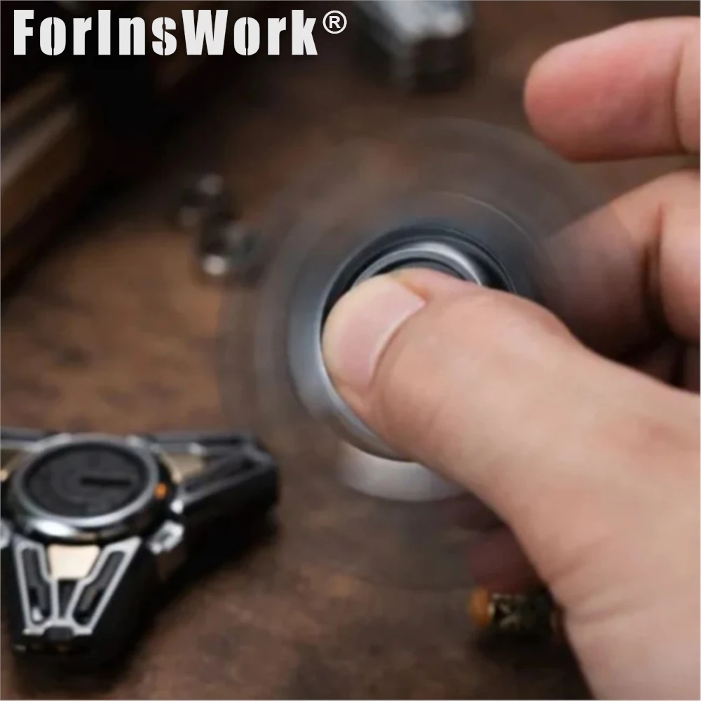 Spinner Fidget in acciaio inossidabile Chronos - Giocattolo spinner a mano trasformabile/staccabile